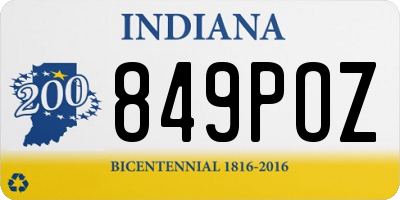IN license plate 849POZ