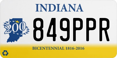 IN license plate 849PPR