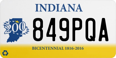 IN license plate 849PQA