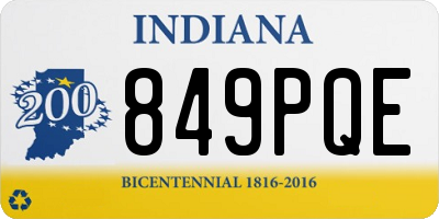 IN license plate 849PQE