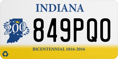IN license plate 849PQO