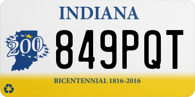 IN license plate 849PQT
