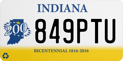 IN license plate 849PTU