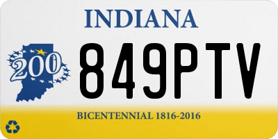 IN license plate 849PTV