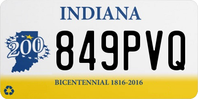 IN license plate 849PVQ