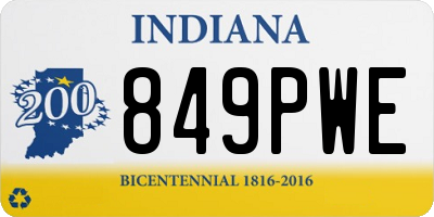 IN license plate 849PWE