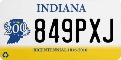 IN license plate 849PXJ