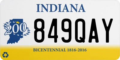IN license plate 849QAY