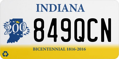IN license plate 849QCN