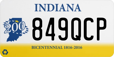 IN license plate 849QCP