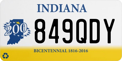 IN license plate 849QDY