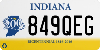 IN license plate 849QEG