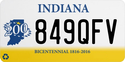 IN license plate 849QFV