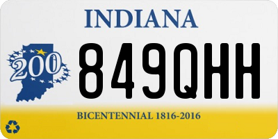 IN license plate 849QHH