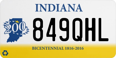 IN license plate 849QHL