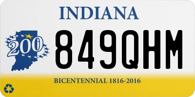 IN license plate 849QHM