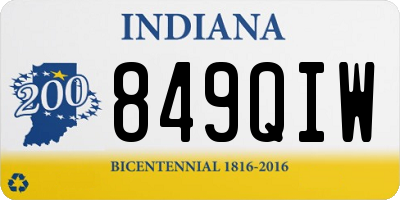 IN license plate 849QIW