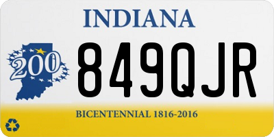 IN license plate 849QJR