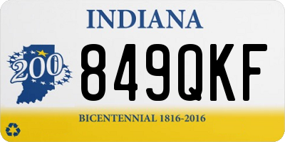 IN license plate 849QKF
