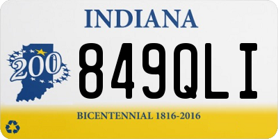 IN license plate 849QLI