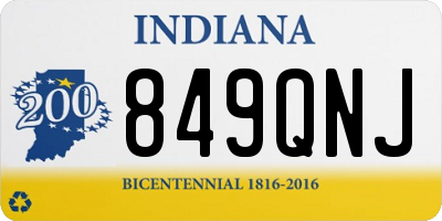 IN license plate 849QNJ