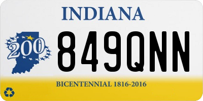 IN license plate 849QNN