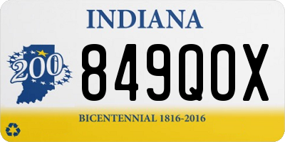 IN license plate 849QOX