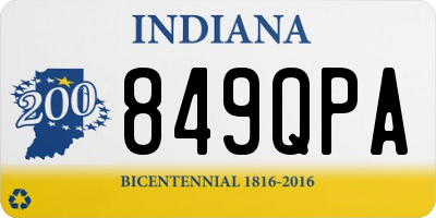 IN license plate 849QPA