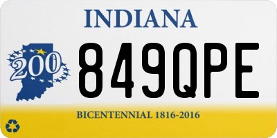 IN license plate 849QPE
