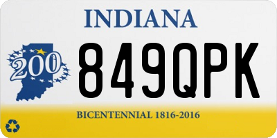 IN license plate 849QPK