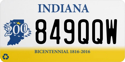 IN license plate 849QQW