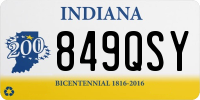 IN license plate 849QSY