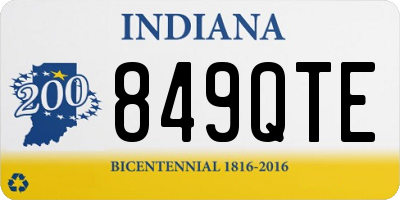 IN license plate 849QTE