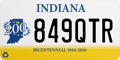 IN license plate 849QTR