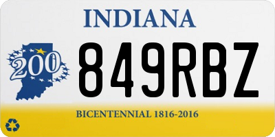 IN license plate 849RBZ