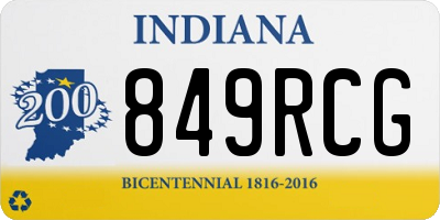 IN license plate 849RCG