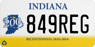IN license plate 849REG
