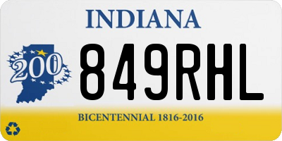 IN license plate 849RHL