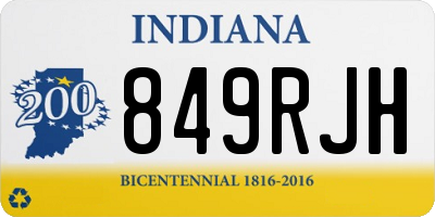 IN license plate 849RJH