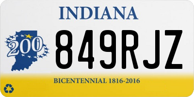 IN license plate 849RJZ