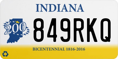 IN license plate 849RKQ