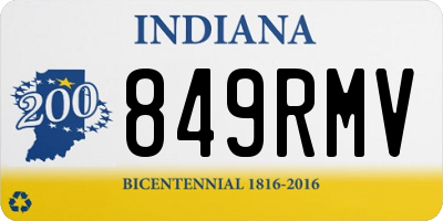 IN license plate 849RMV