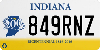 IN license plate 849RNZ
