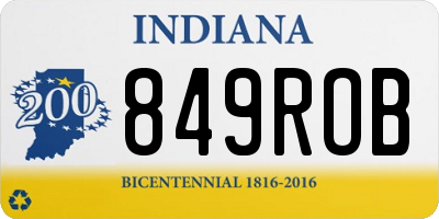IN license plate 849ROB