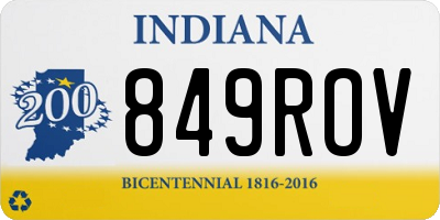 IN license plate 849ROV