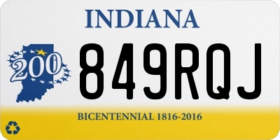 IN license plate 849RQJ