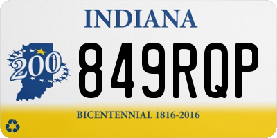 IN license plate 849RQP