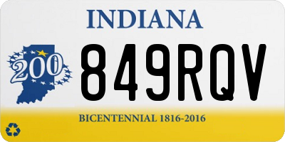 IN license plate 849RQV