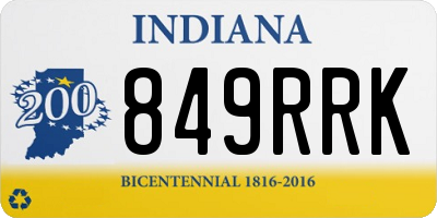 IN license plate 849RRK