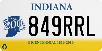IN license plate 849RRL